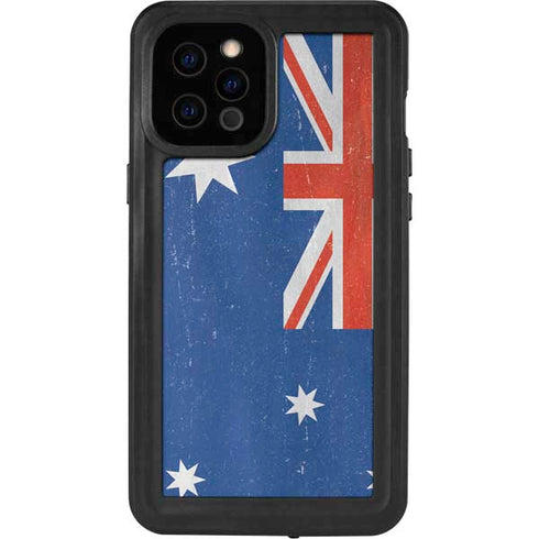 Australia Flag Distressed iPhone 12 Pro Max Waterproof Case